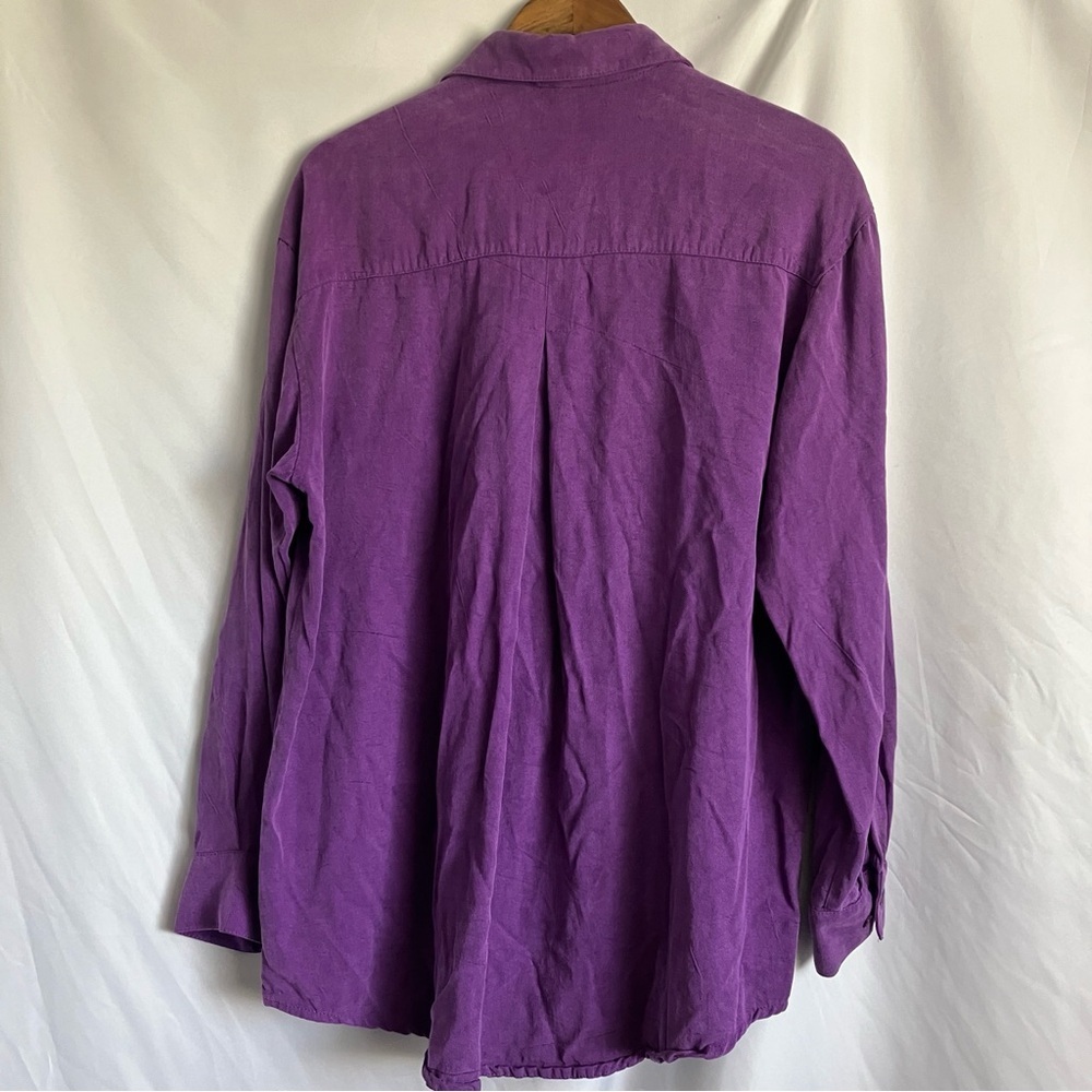 Essentials Vintage Oversized Button-Down Shirt Si… - image 2